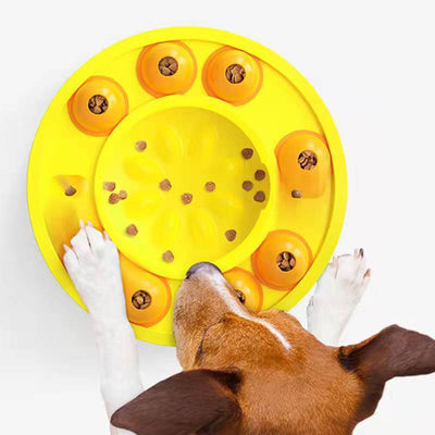 Dog Interactive Slow Feader to Increase Puppy IQ with non-slip technology