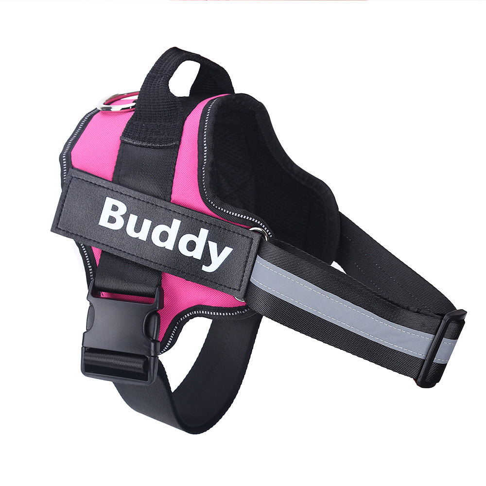 Adjustable Dog Harness with Breathable and Reflective Technology