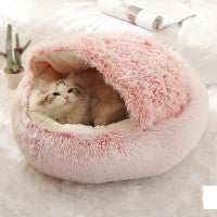 "Anti-Anxiety Plush Round Bed – Ultimate Comfort & Stress Relief for Pets"