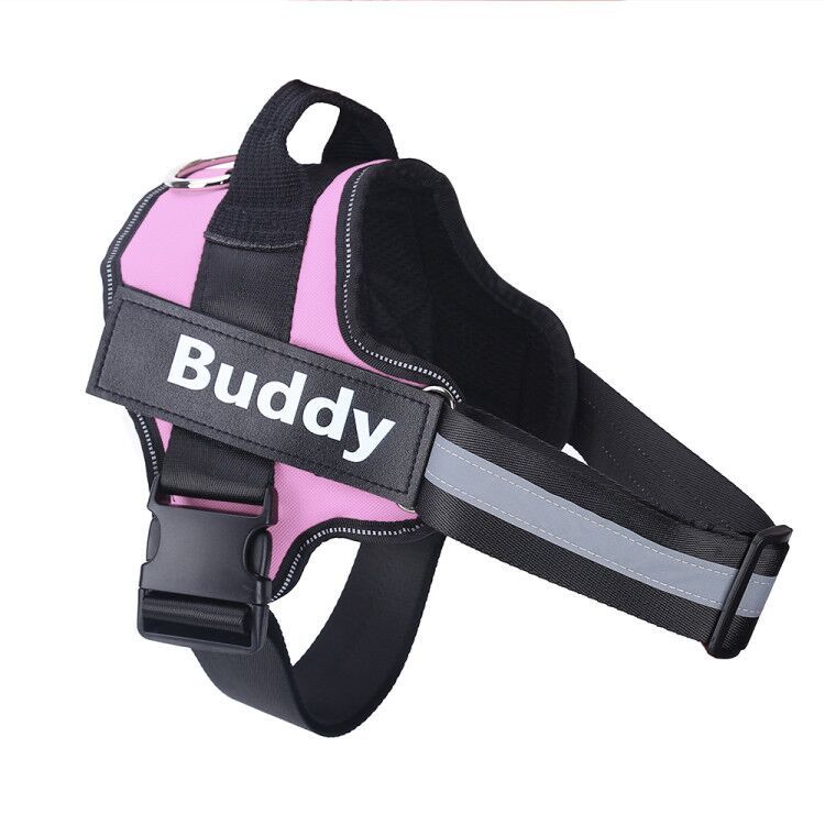 Adjustable Dog Harness with Breathable and Reflective Technology