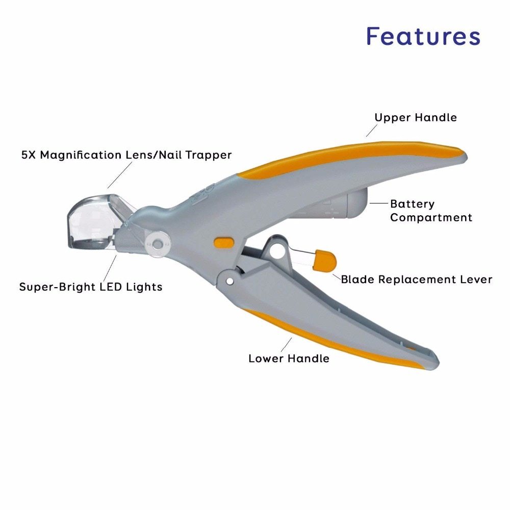 LED Pet Nail Trimmer With Magnifying Glass