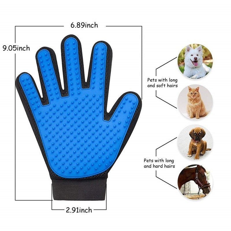 "Effortless Deshedding & Grooming: Premium Massage Glove for Pets"       4o