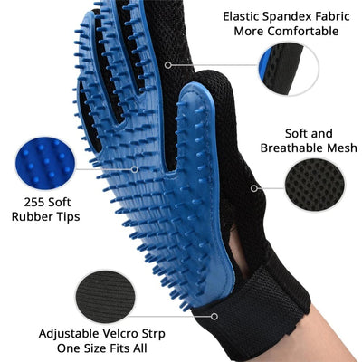 "Effortless Deshedding & Grooming: Premium Massage Glove for Pets"       4o