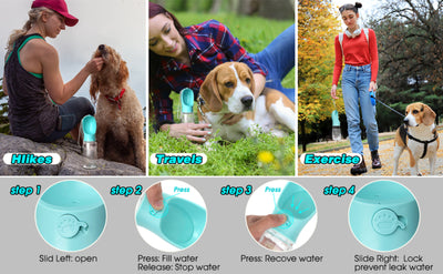 Portable Pet Water Bottle for the Outdoors for pets/dogs