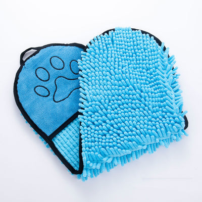 Dogs + Cats Super Absorbent Microfiber Bathrobe and Towel